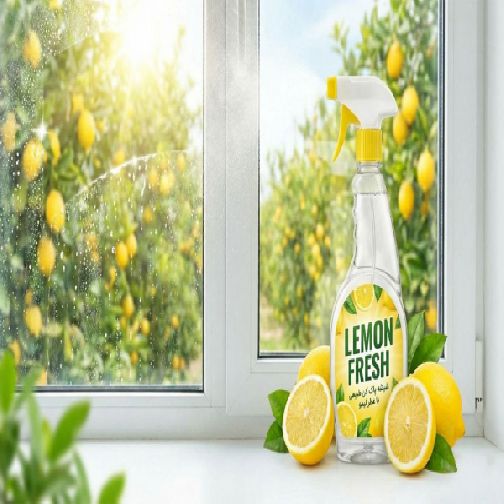 اسانس شیشه پاک کن لیمو با پایه آب LEMON (WATER BASE) شرکت پیرامید تجارت ارومیه