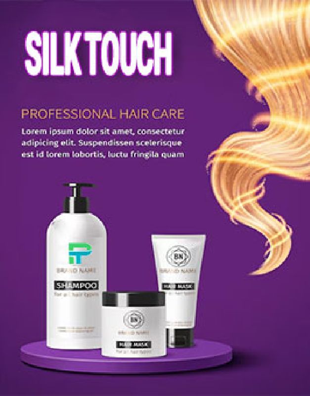 اسانس کرم و شامپو لمس ابریشم SILK TOUCH شرکت پیرامید تجارت ارومیه