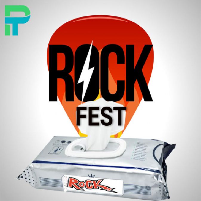 اسانس ROCK FEST جنشنواره راک اسانس دستمال مرطوب شرکت پیرامید تجارت ارومیه